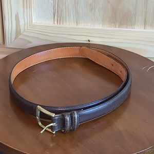 Land’s End brown leather belt size 32